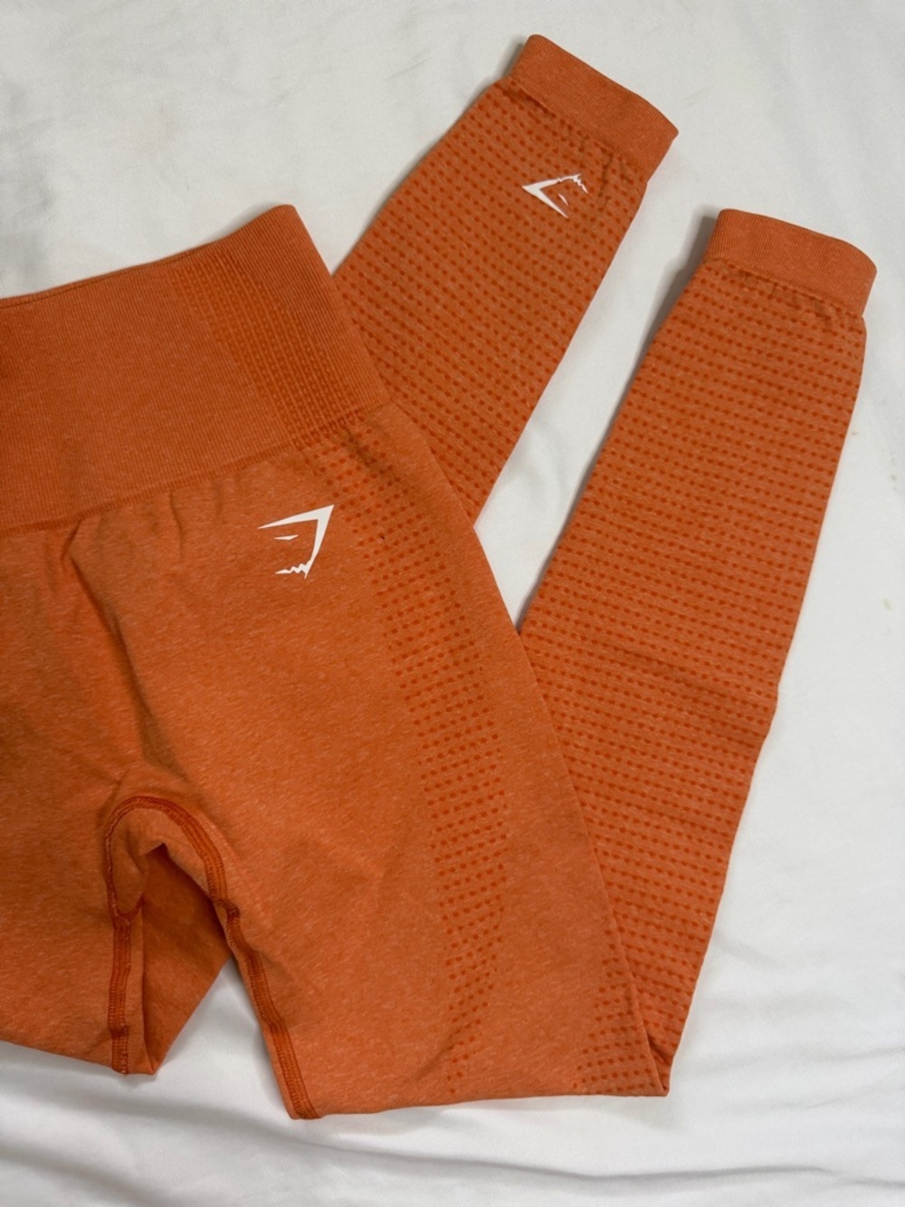 Gymshark Burnt Orange Seamless Leggings - Picture 2 of 5